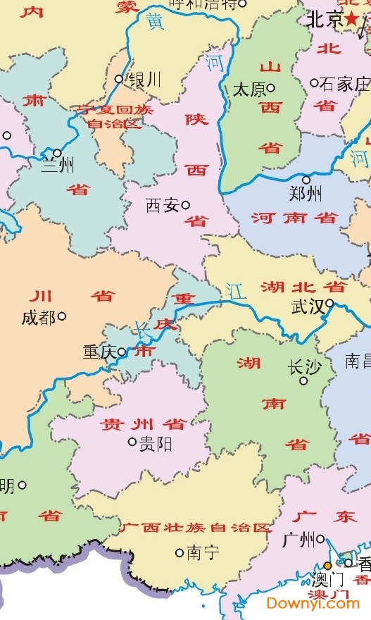 中国34个省份地图高清版