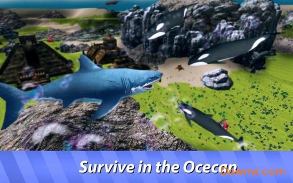 巨齿鲨生存模拟器游戏