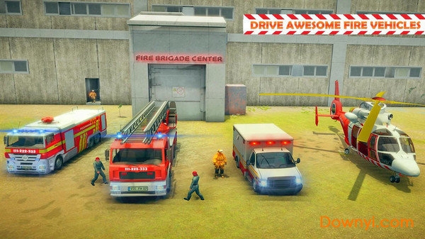 城市消防车救援模拟手游 截图0