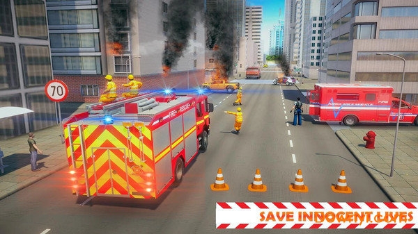 城市消防车救援模拟游戏下载