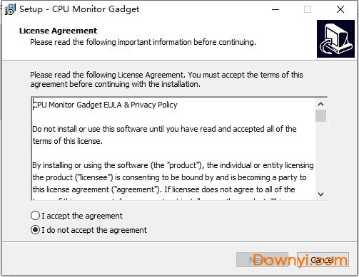 电脑cpu监视器中文版(cpu monitor gadget) 截图0