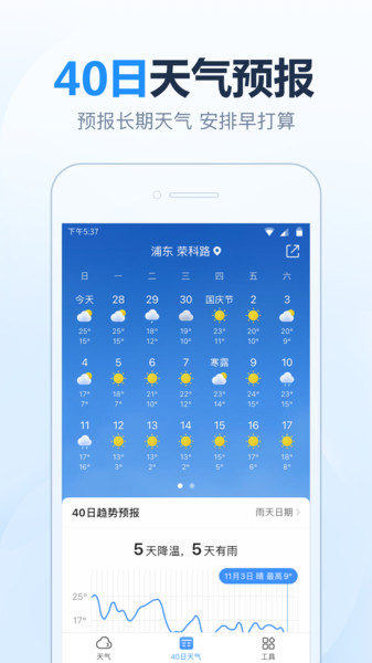 开心天气app v5.0.2 安卓版2