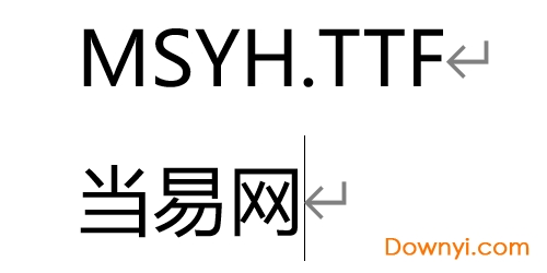 msyh.ttf字体