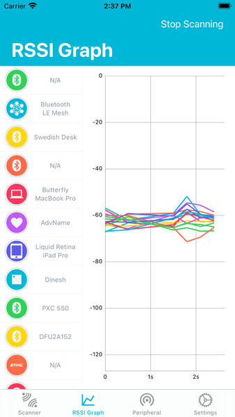 nRF Connect for Mobile ios 截图2