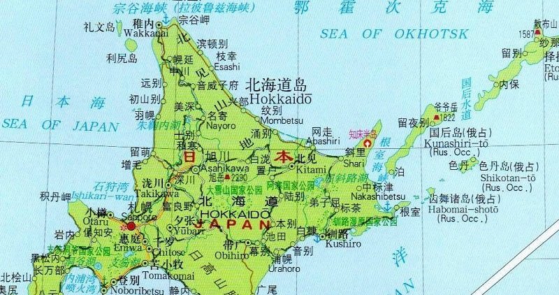 日本地图高清可放大版