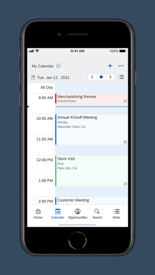 SAP Cloud for Customer app(Cloud4CustEx) 截图1