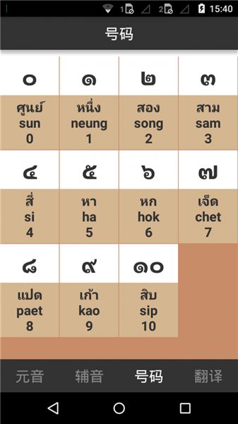 泰语字母表发音下载