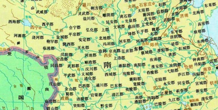 隋朝地图全图