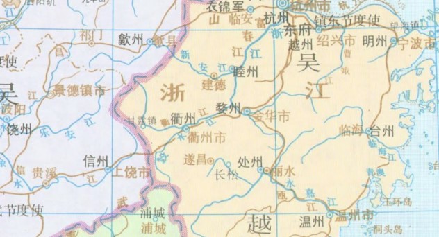 吴越地图电子版