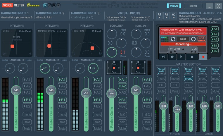 voicemeeter cable output