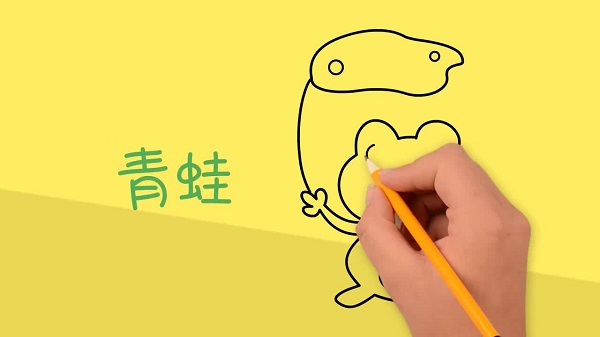 青蛙简笔画简单版