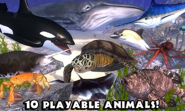 终极海洋动物模拟器游戏 截图0