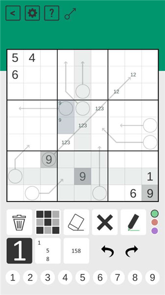 箭头数独小游戏(Arrow Sudoku) 截图0