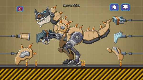 组装机械沙漠霸王龙机器恐龙部队游戏