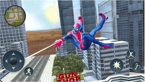 蜘蛛侠英雄远征3(Spider Rope Hero)免费版 截图1
