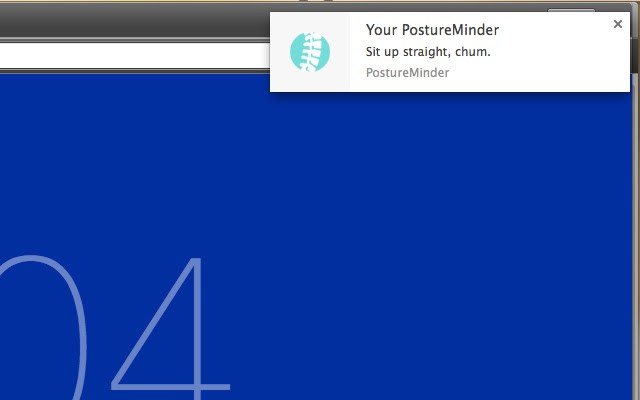 PostureMinder浏览器插件 截图1