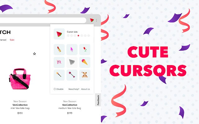 cute cursors chrome版