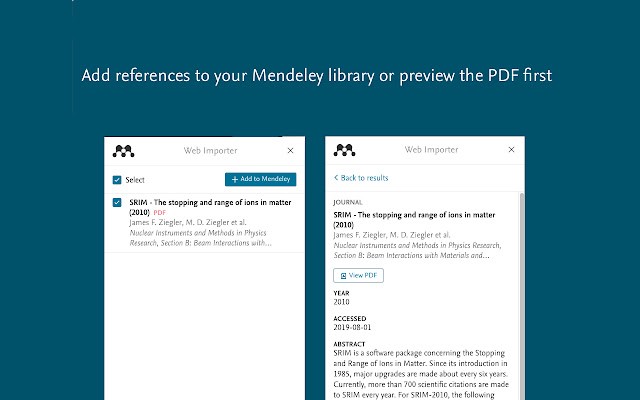 mendeley网络导入器官方版