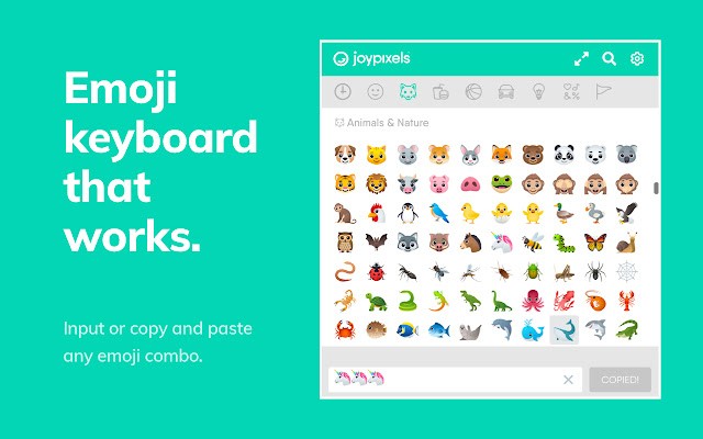 Emoji Keyboard by JoyPixels谷歌扩展 截图1