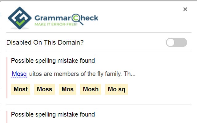 my grammar check谷歌插件
