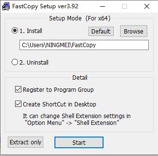Fastcopy软件(最快的文件拷贝工具) 截图1
