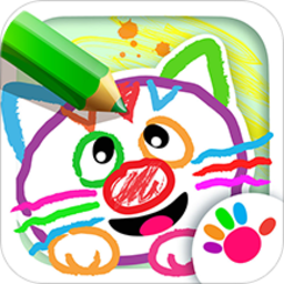 儿童绘画涂鸦画画板游戏免费下载	