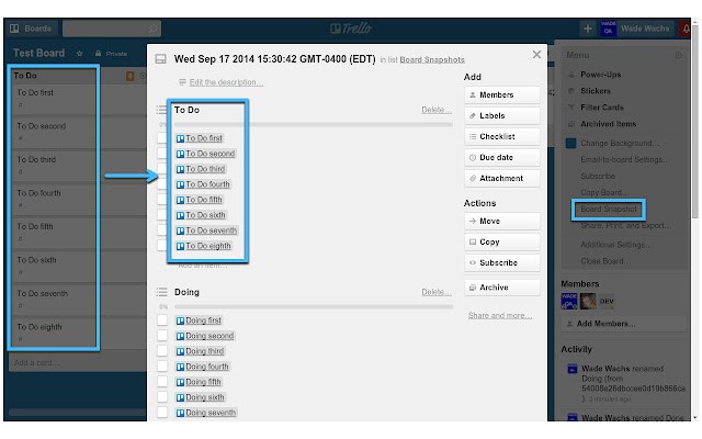 trello board snapshot官方版