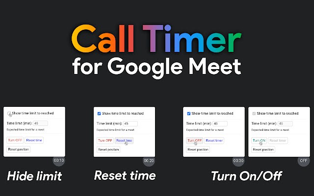 Call Timer for Meet免费版 v3.0.1 电脑版1