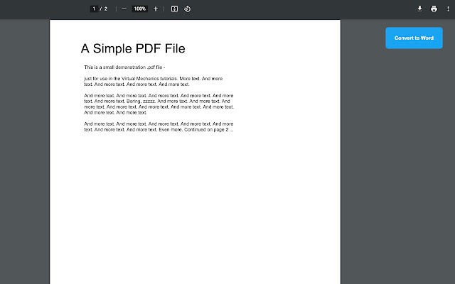 PDF to Word 在线转换工具 截图0