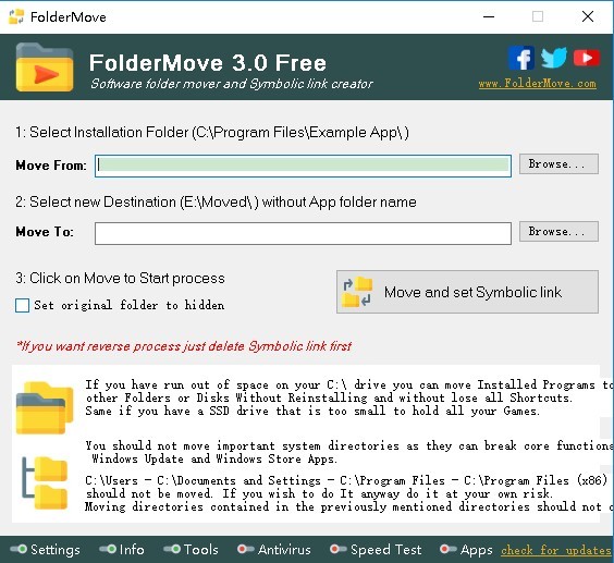foldermove软件(文件夹移动) 截图0