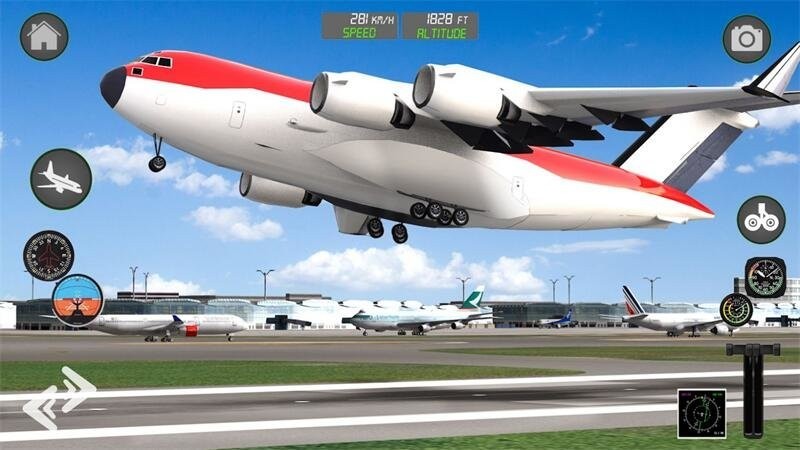 飞行员飞机模拟驾驶手机版(Pilot Flight Simulator 2020) 截图1