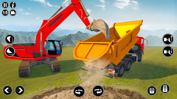 雪地挖掘机模拟器手机版(Snow Excavator Simulator Game) 截图1