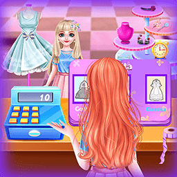 芭比公主的服装店小游戏