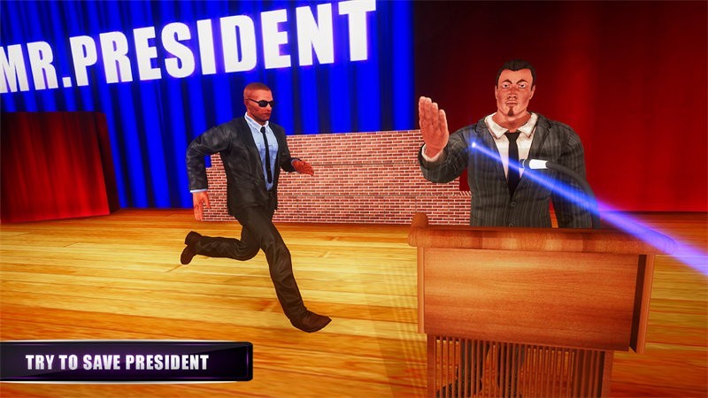 總統(tǒng)保鏢模擬器手機(jī)版(Bodyguard - Protect The President 2019) v1.8 安卓版 1