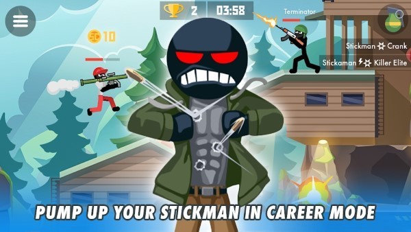 火柴人战争射击手机版(Stickman Combats) 截图0