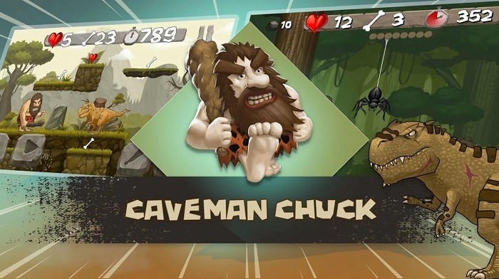原始人冒险岛手机版(Caveman Chuck) 截图0