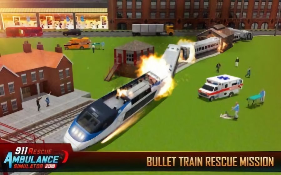 救护车救援驾驶模拟器(Ambulance Rescue Driving Games) 截图0