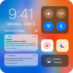 仿苹果控制中心ios15系统app(icontrol&inoty ios15)