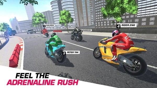 极限城市摩托模拟驾驶手机版(Bike Race - Extreme City Racing) 截图1