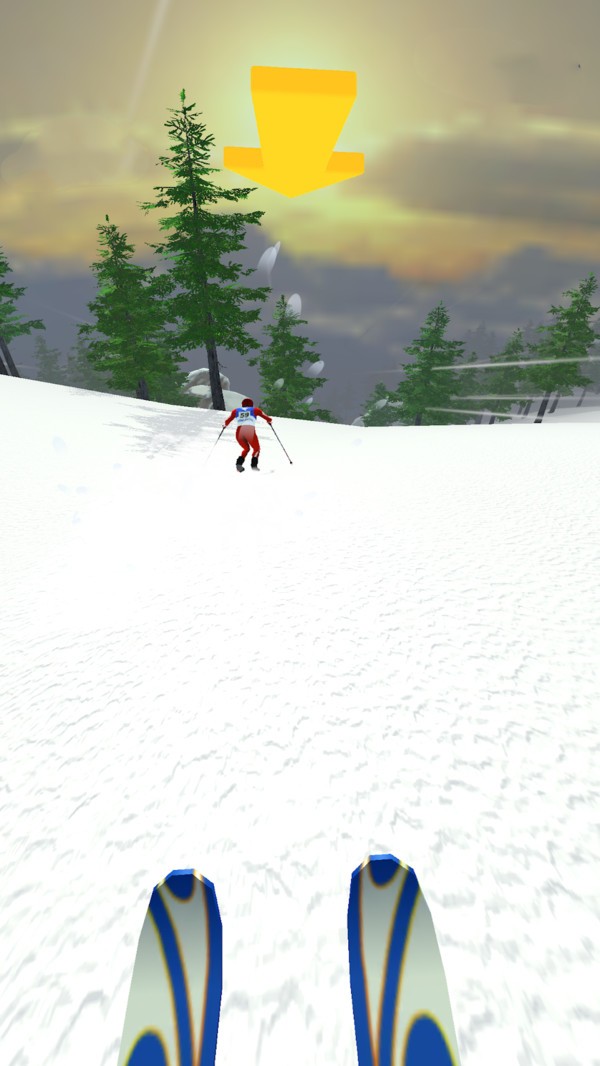 滑雪冲刺小游戏 截图0