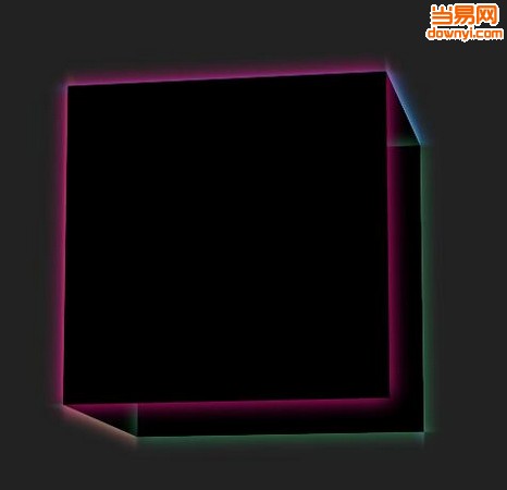 CSS3立方体旋转发光动画