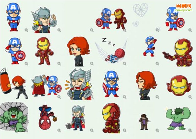 漫威英雄简笔画