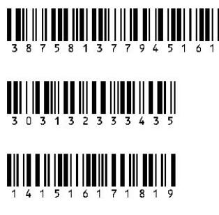 13位数字条形码字体 ttf0