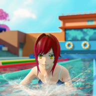 動漫女孩夏季運動會