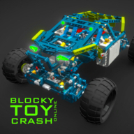 Blocky Toy Car Crash