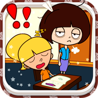 高中女生課堂上搗亂