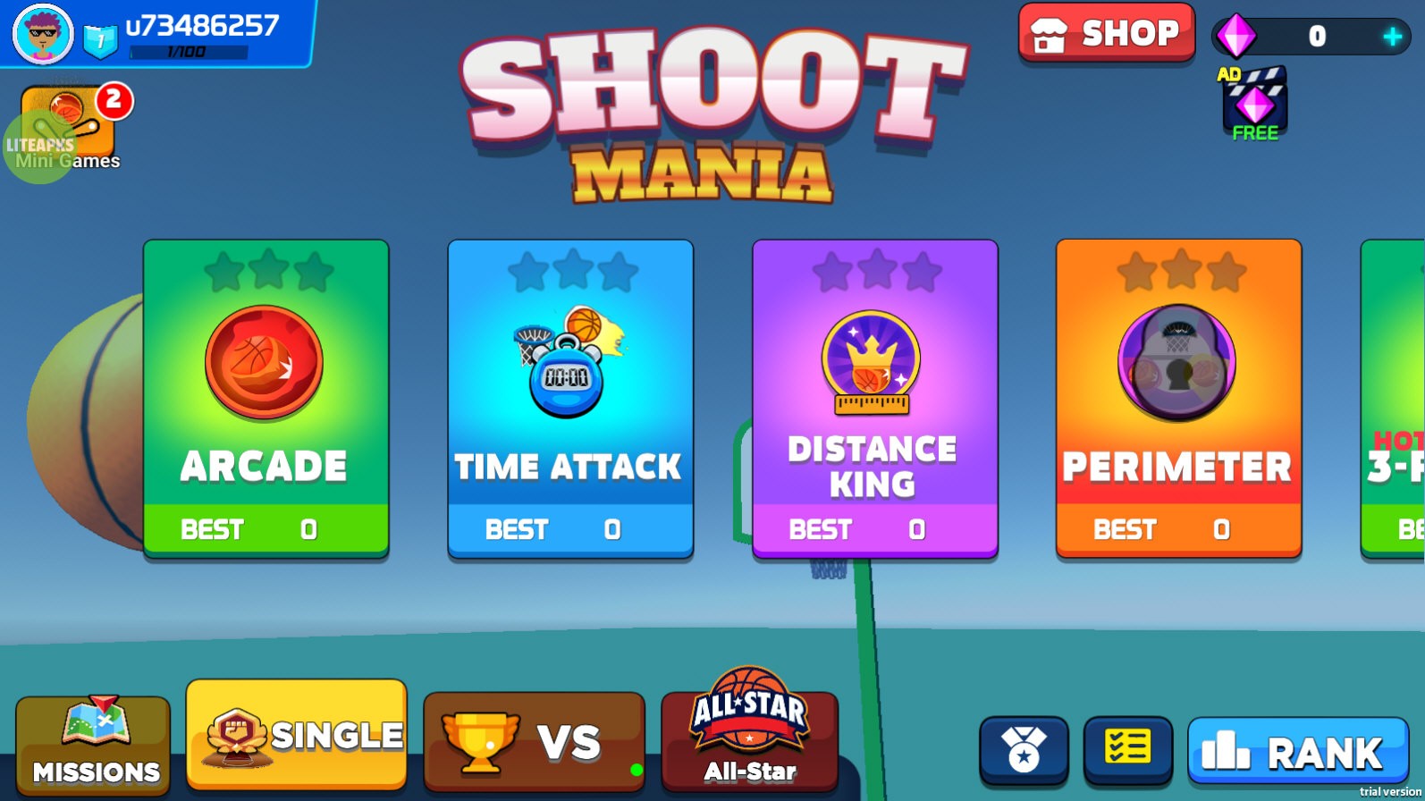 投籃挑戰選關 v1.7.5 2