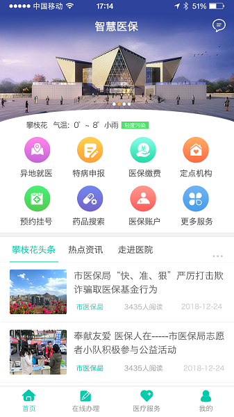 攀枝花智慧醫保免費版 截圖2