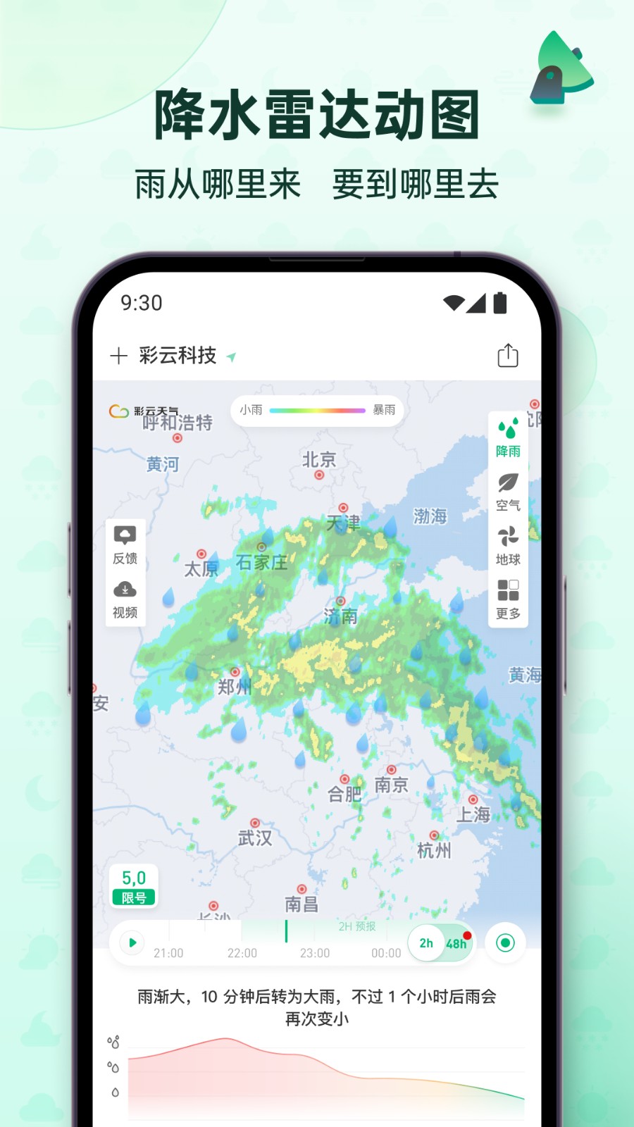 彩云天氣幾點幾分下雨最新版 v7.40.1 官方安卓版 1