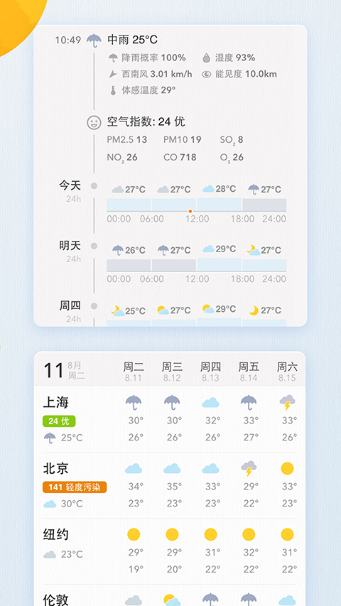 我的天氣預報 v0.5.4 安卓最新版 1
